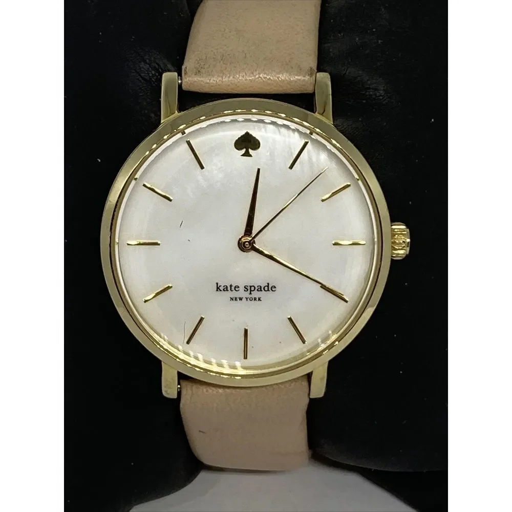 Kate Spade New York 0073 Women's Beige Leather Analog Dial Quartz Watch MP40